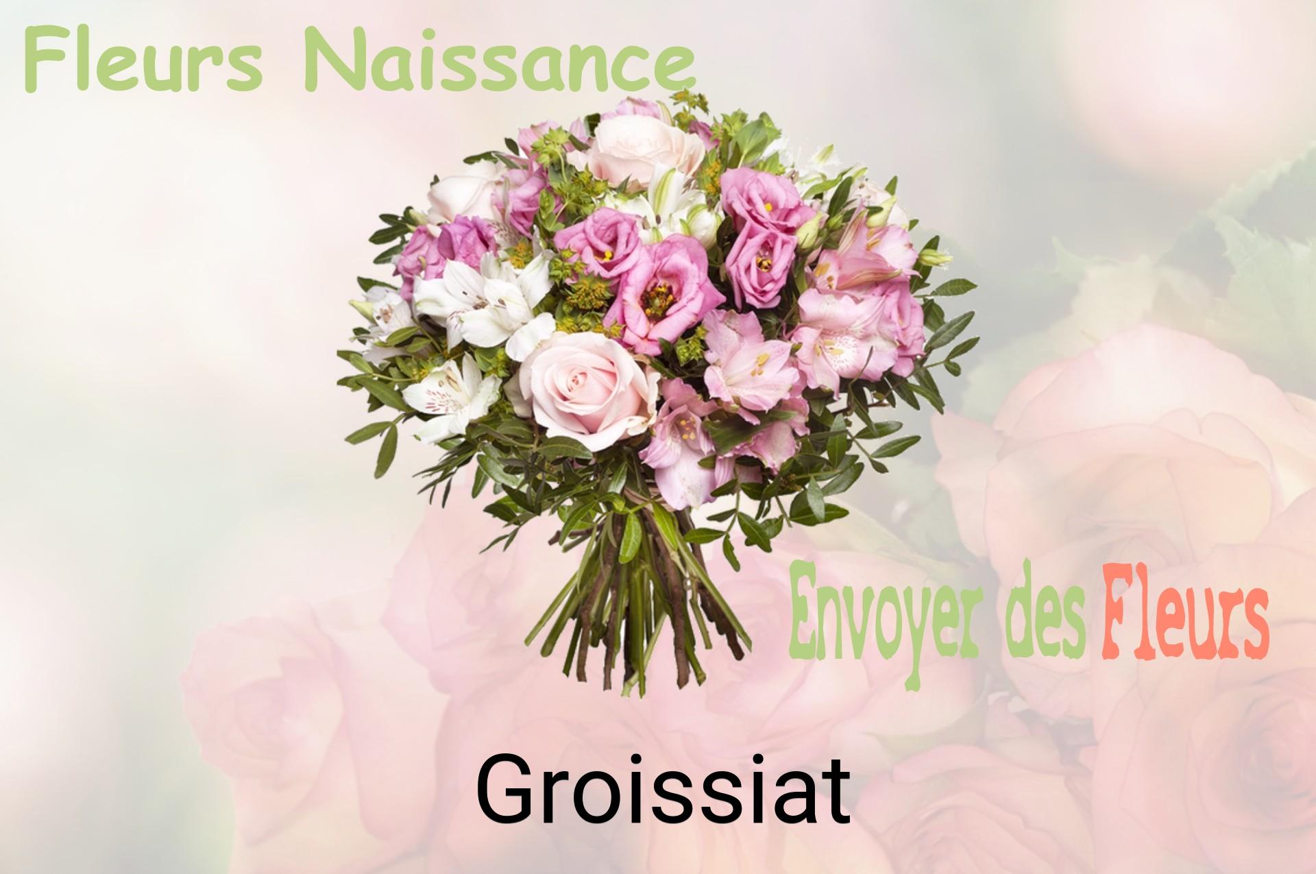Bouquet de fleurs de naissance livré à Groissiat